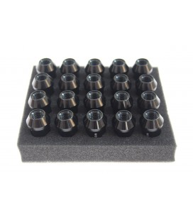 Racing wheel lug nuts JBR 50mm M12 x1.25 BLACK