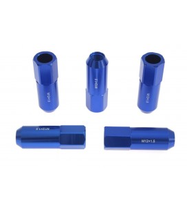 Racing wheel lug nuts JBR 60mm M12 x1.5 BLUE