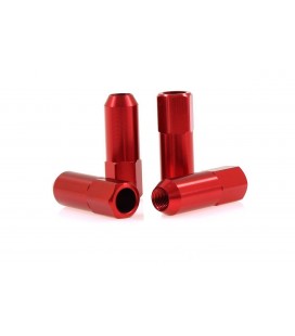 Racing wheel lug nuts JBR 60mm M12 x1.5 RED