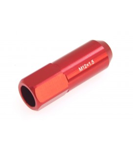 Racing wheel lug nuts JBR 60mm M12 x1.5 RED