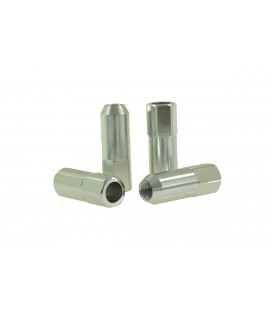 Racing wheel lug nuts JBR 60mm M12 x1.5 SILVER