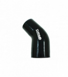 Reduction silicone elbow 45st TurboWorks Black 51-63mm