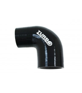 Reduction silicone elbow 90st TurboWorks Black 51-67mm