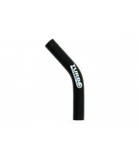 Silicone elbow 45st TurboWorks Black 25mm