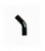 Silicone elbow 45st TurboWorks Black 67mm