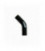 Silicone elbow 45st TurboWorks Black 80mm