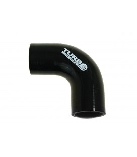 Silicone elbow 90st TurboWorks Black 51mm