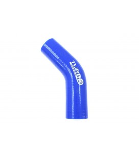 Silicone elbow TurboWorks Blue 45deg 38mm