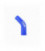 Silicone elbow TurboWorks Blue 45deg 38mm