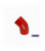 Silicone elbow TurboWorks Red 45deg 45mm
