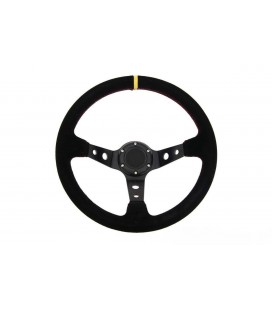 Steering wheel Pro 350mm offset:80mm Yellow Suede