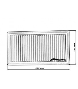 Stock replacement air filter SIMOTA OAR001 295X162mm