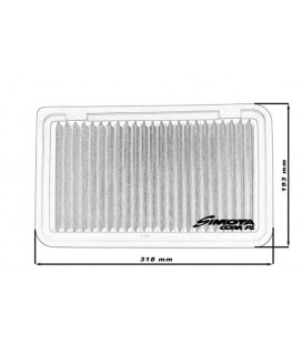 Stock replacement air filter SIMOTA OT007 318X193mm