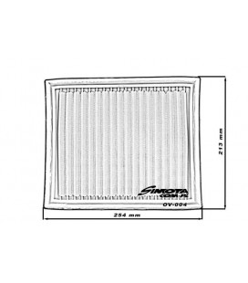 Oro filtras (standartinio pakaitalas) SIMOTA OV004 254X213mm