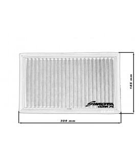 Stock replacement air filter SIMOTA OV008 309X185mm
