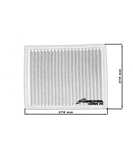 Stock replacement air filter SIMOTA OV009 278X219mm