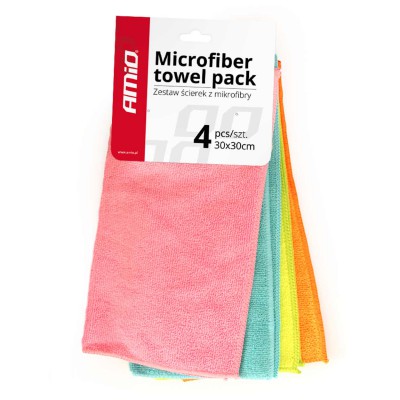 Microfiber cleaning towel 4 pcs 30x30 cm Cwash-02