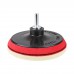 Felt Car polishing set with two pads + disc ?125 mm + adapter M14