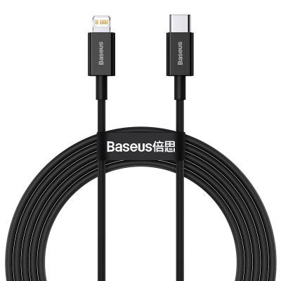 USB-C to Lightning cable Baseus Superior Series, 20W, PD, 2m, BLACK