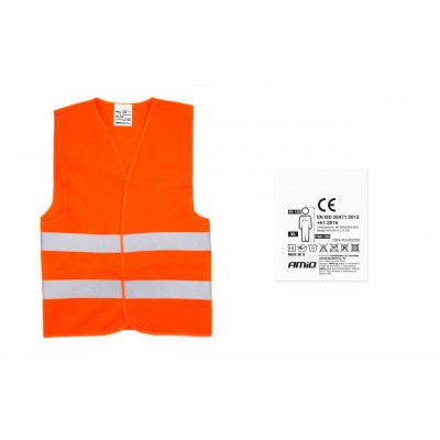 Safety vest orange SV-02 with certificate