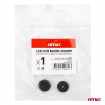 Seat belt buckle stopper - black