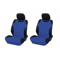 Cotton seat covers "Shirts" - blue, 2 pcs.