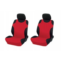 Cotton seat covers "Shirts" - red, 2 pcs.