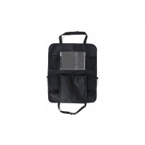 Car seat organizer with tablet pocket