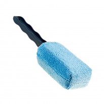 Rim cleaning microfiber sponge