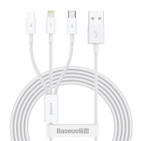 USB 3in1 Cable  Baseus Superior Series  3.5A, 1.2m white
