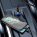 Automobilinis kroviklis BASEUS Particular Digital Display USB + USB-C, QC3.0+PD, 5A, 65W silver