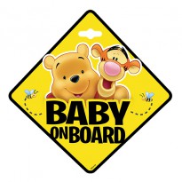 Sign BABY ON BOARD WINNIE THE POOH
