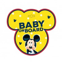 Sign BABY ON BOARD MICKEY
