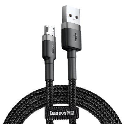 USB to micro USB cable Cafule 2.0A 3m black&gray Baseus