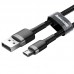 USB to micro USB cable Baseus Cafule 2.4A 1m black&gray