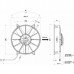 Spal ventiliatorius 315/305mm, traukiantis